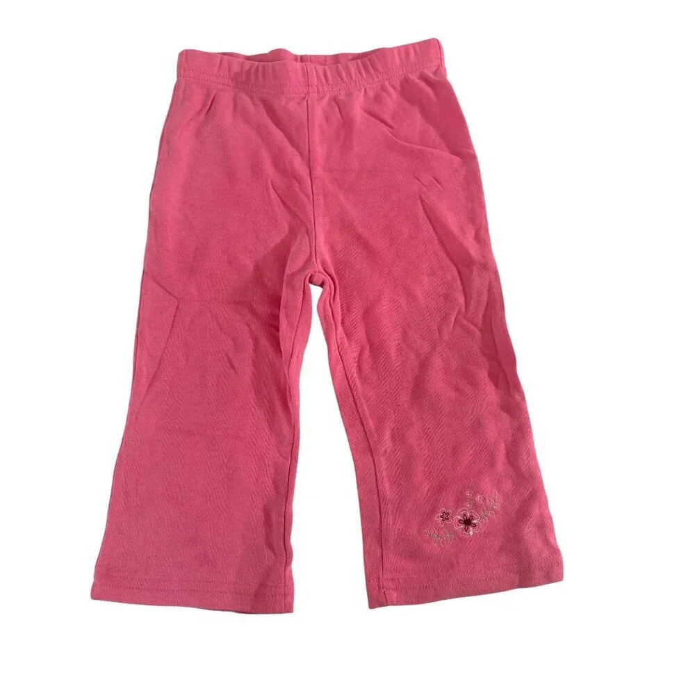 Gerber Toddler Girls 18M 2 Piece‎ Pink Floral Long-Sleeve Top & Pants Set